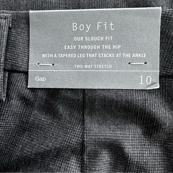 GAP BOY FIT Women's Slouched Fit Tapered Pull-on Stretch Pants Size 10 NWT - Picture 9 of 13